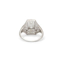 Edwardian Toi et Moi Diamond and Platinum Ring