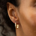 U-Shaped 14K Hoop Earrings