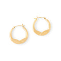 14k Yellow Gold Hoop Earrings