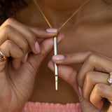 Retractable Toothpick 14k Gold Charm