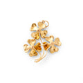 Pearl, Diamond, and 14K Gold Three Clover Charm