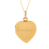 Victorian Turquoise Starburst and 10k Gold Heart Locket