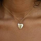 Heart and Garland 10k Gold Locket