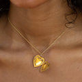 Heart and Garland 10k Gold Locket