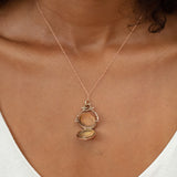Victorian 14k Rose Gold and Diamond Swivel Locket