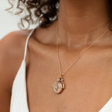 Victorian 14k Rose Gold and Diamond Swivel Locket