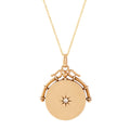 Victorian Diamond Starburst and 10k Gold Locket