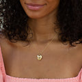 Victorian Diamond Starburst and 12K Gold Heart Locket