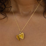 Victorian Diamond Starburst and 12K Gold Heart Locket