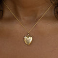 Victorian Diamond Starburst and 12K Gold Heart Locket