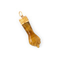 Tiger's Eye and 14K Gold Figa Charm