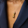 Tiger's Eye and 14K Gold Figa Charm