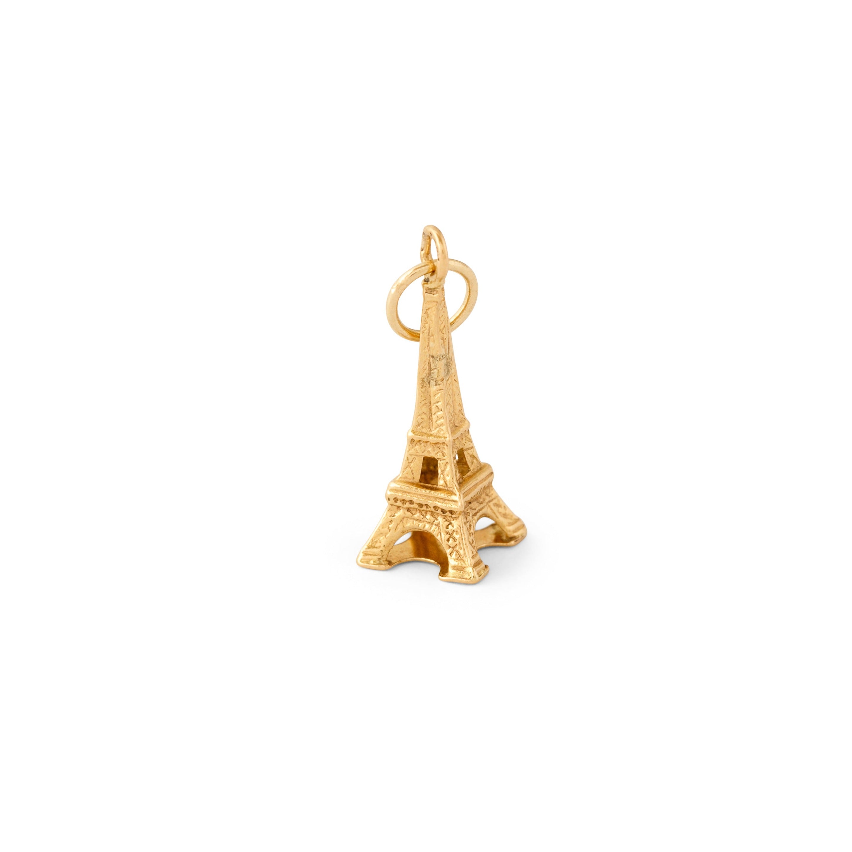 French Eiffel Tower 18K Gold Charm