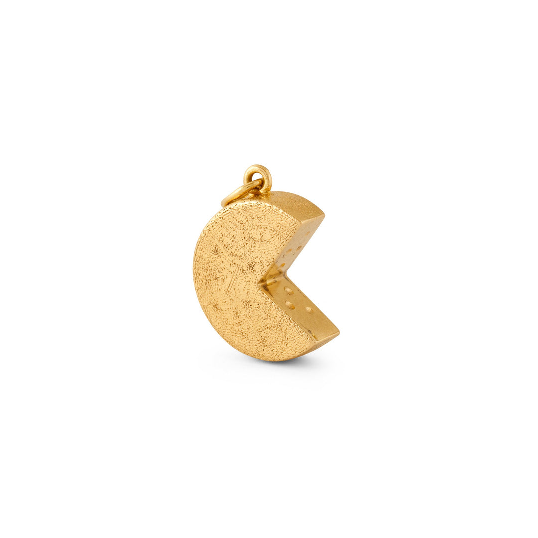 Wheel of Cheese 18K Gold Charm