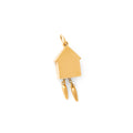 Movable Cuckoo Clock 14k Gold Charm