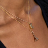 Eiffel Tower 14k Gold Charm