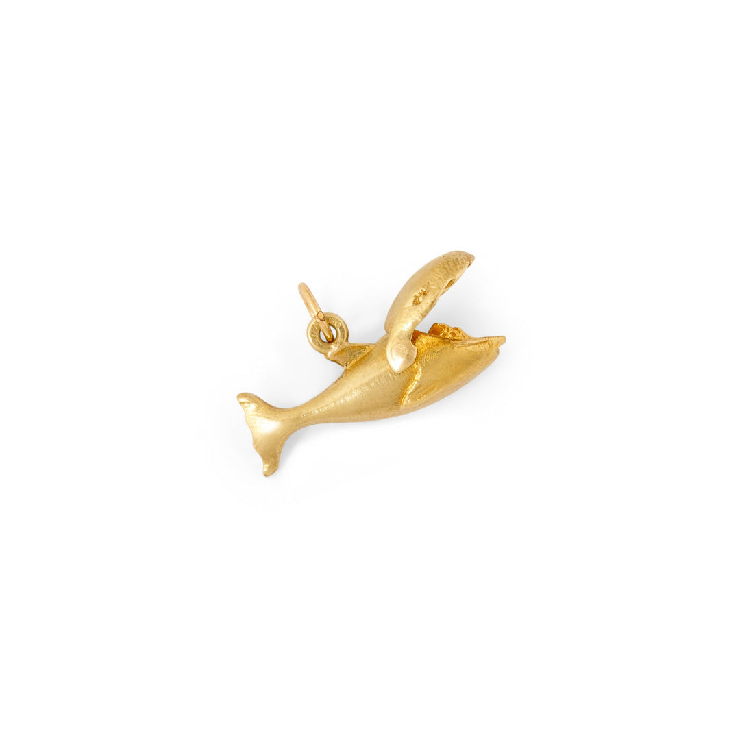 Vintage Jonah and The Whale 14K Gold Charm