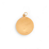 Enamel and 14k Rose Gold Chai Charm
