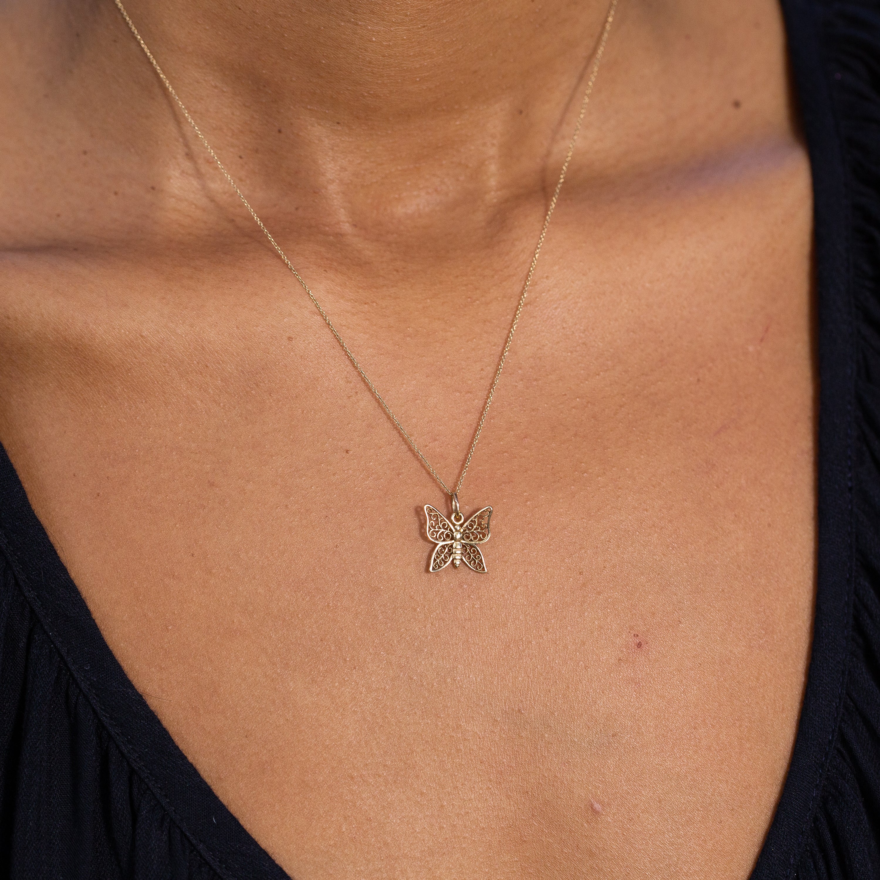 Butterfly 14K Gold Charm