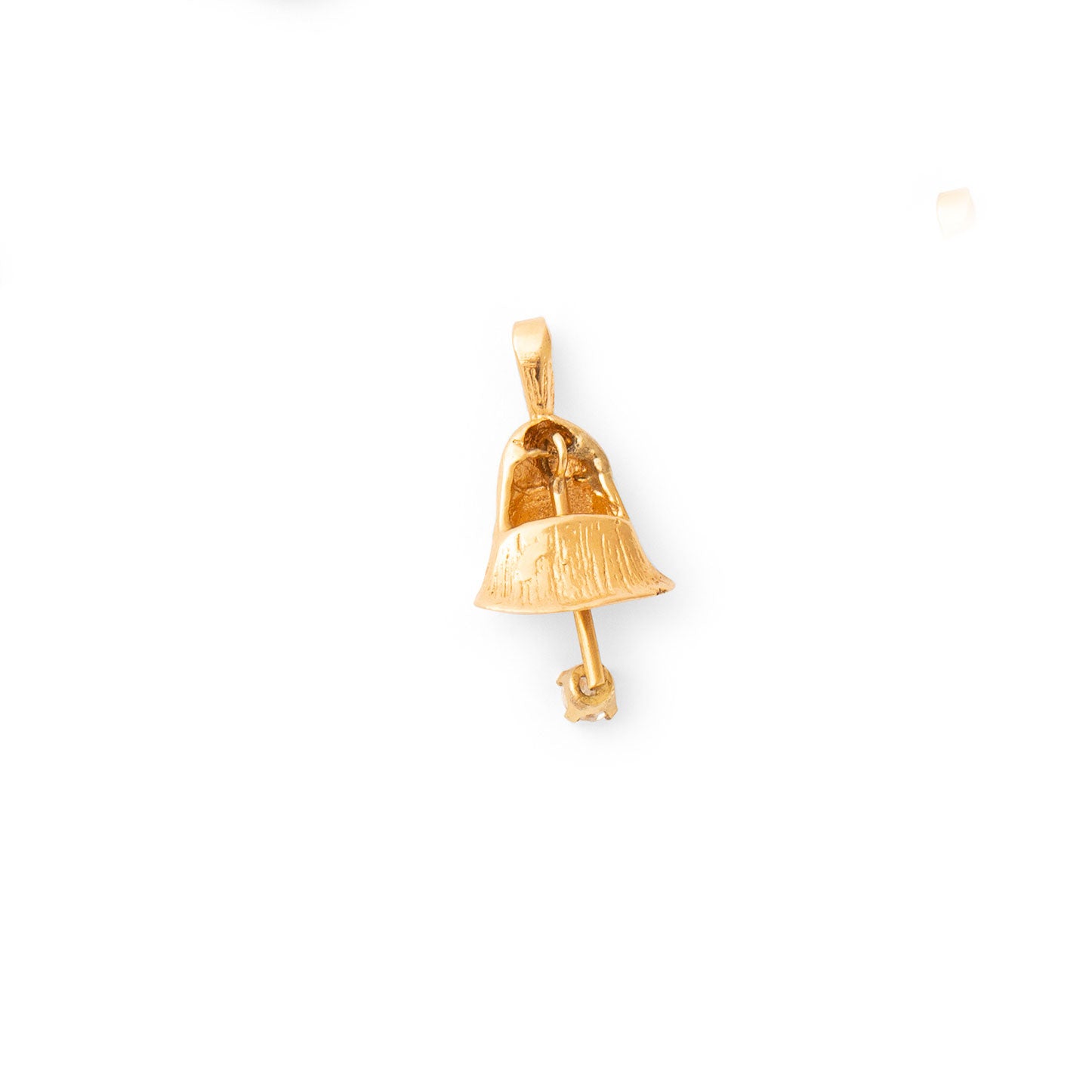 Diamond and 14k Gold Bell Charm