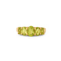 Peridot Five-Stone 14k Gold Ring
