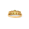 Peridot Five-Stone 14k Gold Ring