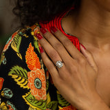 Victorian Pearl, Diamond, and 14K Gold Cluster Ring
