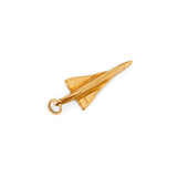 English Concord Airplane 9k Gold Charm
