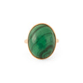 Malachite and 14k Gold Ring