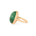 Malachite and 14k Gold Ring