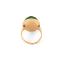 Malachite and 14k Gold Ring