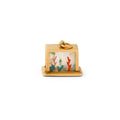 Aquarium 14k Gold 3-Dimensional Charm