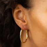 Large 10K Hoop Earrings