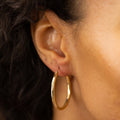 Large 10K Hoop Earrings