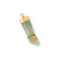 Green Chalcedony and 18K Gold Figa Charm
