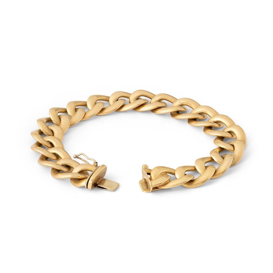 Italian Curb Link 14k Gold Bracelet