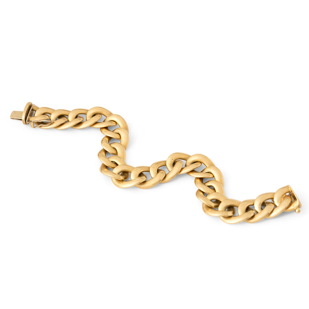 Italian Curb Link 14k Gold Bracelet