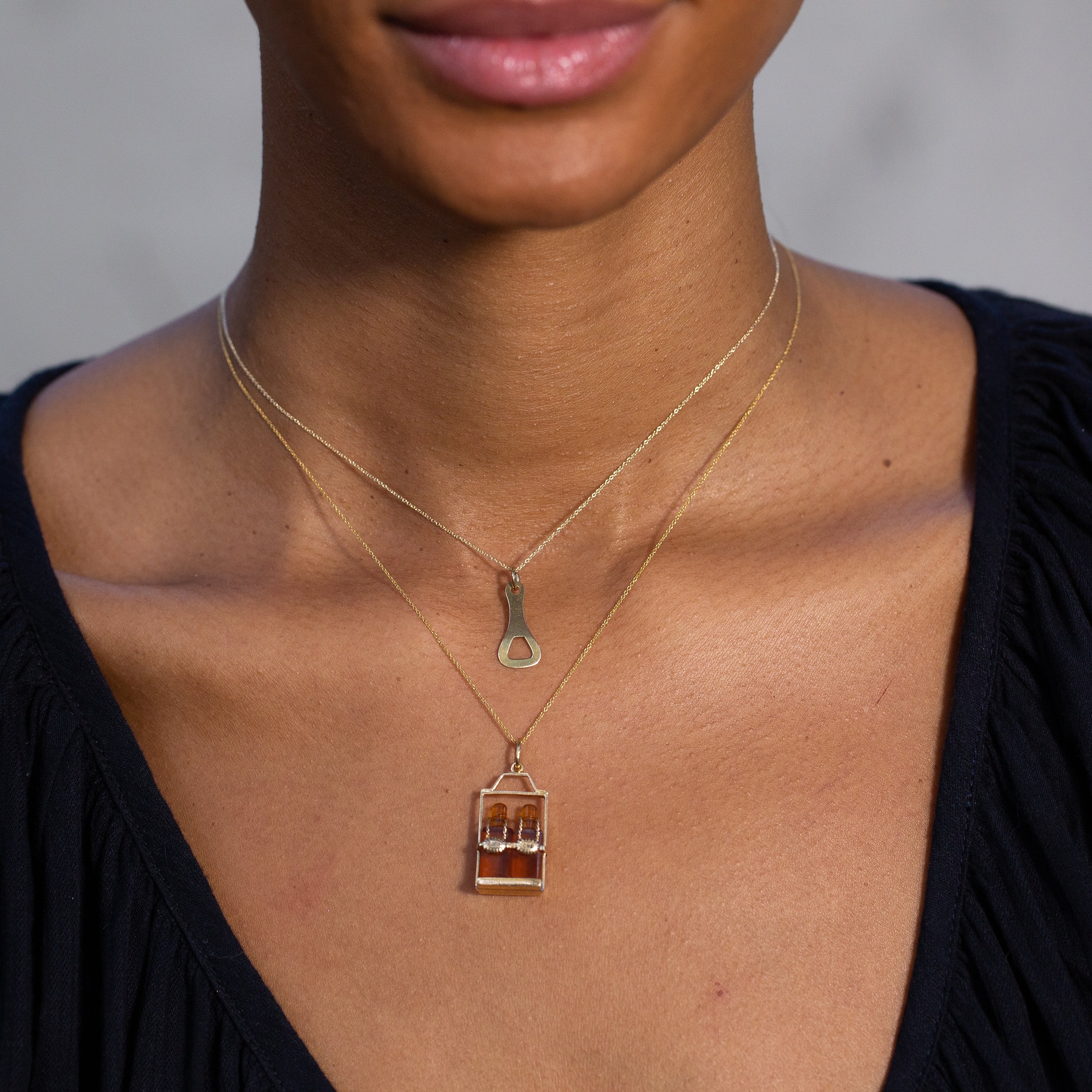 Bottle Opener 14k Gold Charm