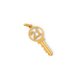 "21" 9K Gold Key Charm