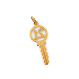 "21" 9K Gold Key Charm
