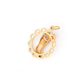 Glass Stone and 14K Gold Holiday Stocking Charm