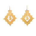 Victorian Etruscan Revival 14k Gold Drop Earrings