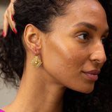 Victorian Etruscan Revival 14k Gold Drop Earrings