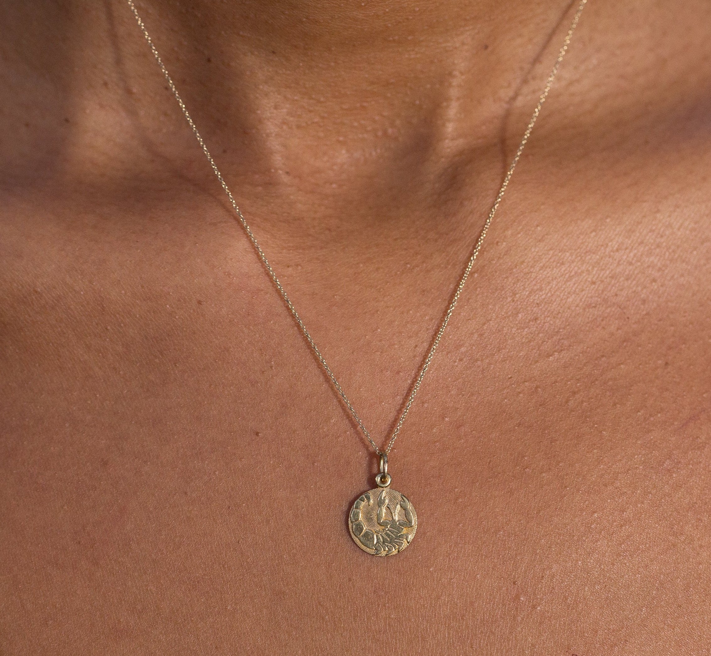 Petite Scorpio 14K Gold Zodiac Charm
