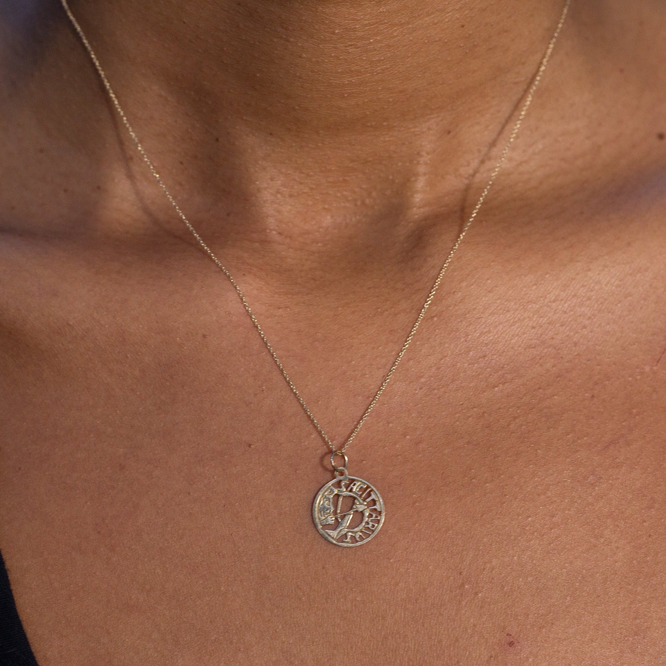 Sagittarius 14k Gold Zodiac Charm