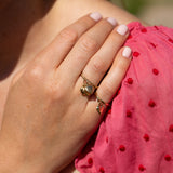 Heart 14k Gold Charm Ring