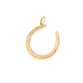 Large 12K Gold Horseshoe Charm