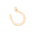 Large 12K Gold Horseshoe Charm