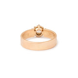 Victorian Old Mine Cut Diamond and 18k Gold Solitaire Ring