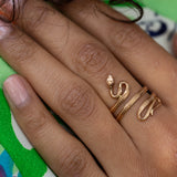 Russian Snake 14k Gold Ring
